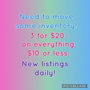 💜🩷🩵 3 for $20 🩵🩷💜